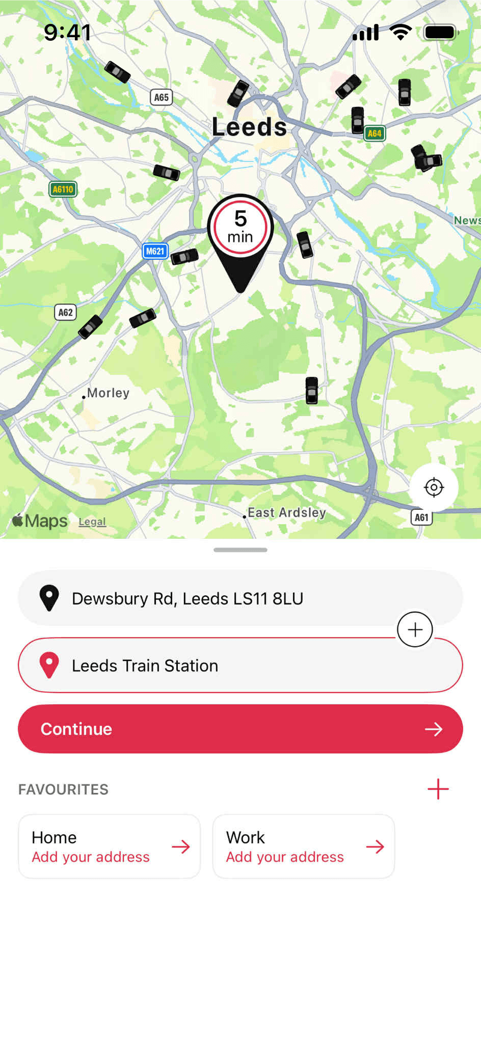 Veezu app screenshot 1